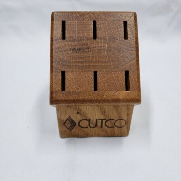 Cutco Hardwood 6 Slot Table Knife Block - Picture 9 of 9
